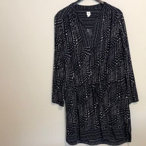 Gap - Navy Blue/White floral patterned dress